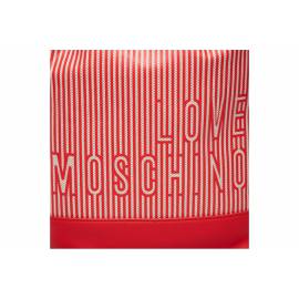 LOVE MOSCHINO BORSA SACCA ROSSA/BIANCA