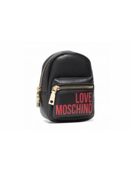 LOVE MOSCHINO PORTACHIAVI ZAINO NERO