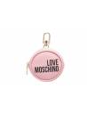 LOVE MOSCHINO PORTACHIAVI ROSA CON LOGO