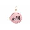 LOVE MOSCHINO PORTACHIAVI ROSA CON LOGO
