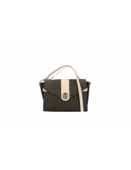 POLLINI HERITAGE BORSA A MANO NERO AVORI