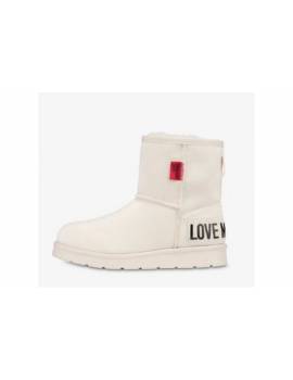 LOVE MOSCHINO STIVALETTO PELLICCIA BEIGE