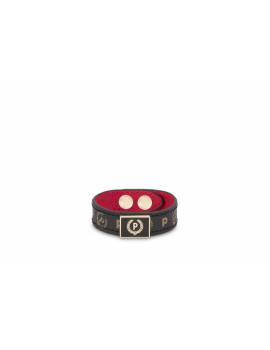 POLLINI BRACCIALE NERO E ROSSO