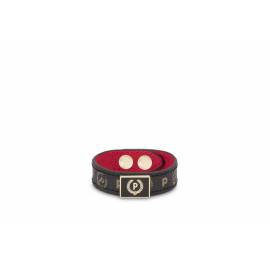 POLLINI BRACCIALE NERO E ROSSO