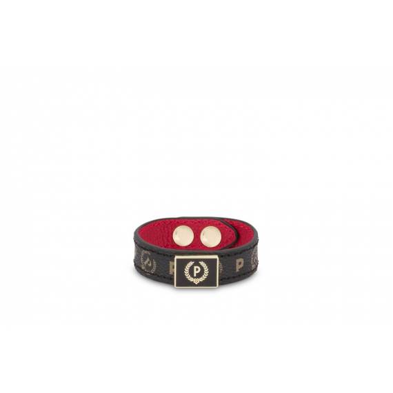 POLLINI BRACCIALE NERO E ROSSO