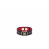 POLLINI BRACCIALE NERO E ROSSO