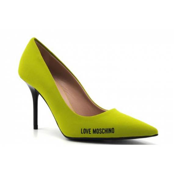 LOVE MOSCHINO DECOLLETE' LYCRA LIME