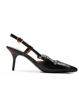 LOVE MOSCHINO SLINBACK NERO CON FIOCCO L