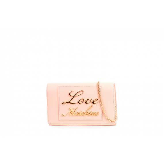 LOVE MOSCHINO TRACOLLINA ROSA CON LOGO