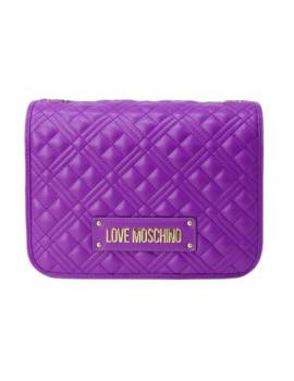 LOVE MOSCHINO TRACOLLA VIOLA TRAPUNTATA