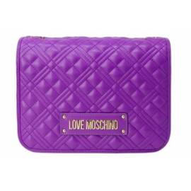 LOVE MOSCHINO TRACOLLA VIOLA TRAPUNTATA