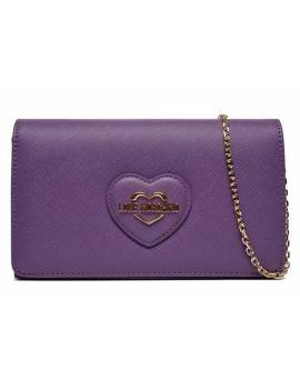 LOVE MOSCHINO TRACOLLA SAFFIANO VIOLA