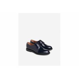 NERO GIARDINI DERBY IN PELLE BLU