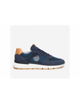 NERO GIARDINI SNEAKERS BLU E CUOIO