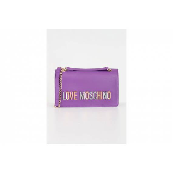 LOVE MOSCHINO TRACOLLA VIOLA LOGO MULTIC