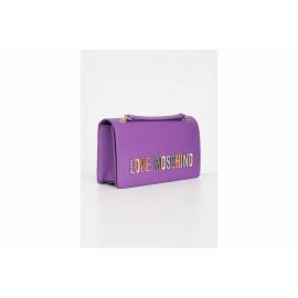 LOVE MOSCHINO TRACOLLA VIOLA LOGO MULTIC