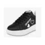 LOVE MOSCHINO SNEAKERS NERA LOGO BIANCO