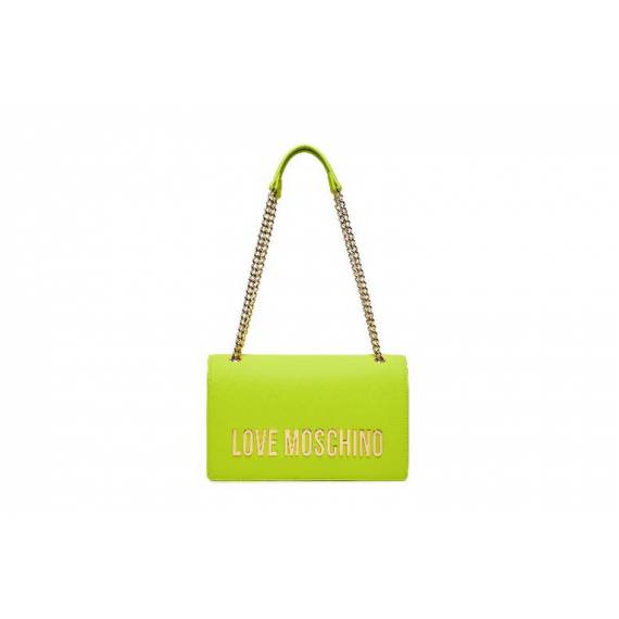 LOVE MOSCHINO TRACOLLINA LIME CON LOGO