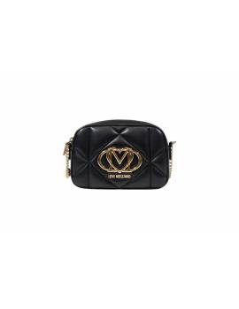 LOVE MOSCHINO TRACOLLINA NERO TRAPUNTATA
