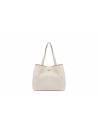 POLLINI SHOPPING AVORIO CON CHIUSURA ORO