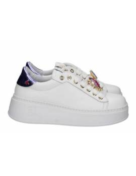 GIO+ SNEAKERS BIANCA E GLICINE CON RANA