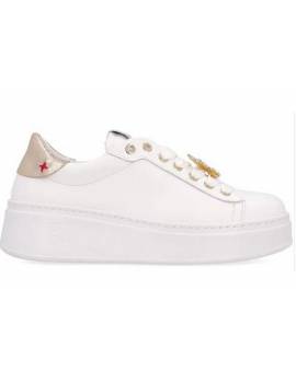 GIO+ SNEAKERS BIANCA CON FARFALLA VERDE