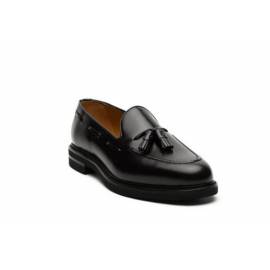 BERWICK MOCASSINO NERO CON NAPPINE