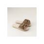 MACARENA ESPADRILLAS TAUPE CON FIOCCO