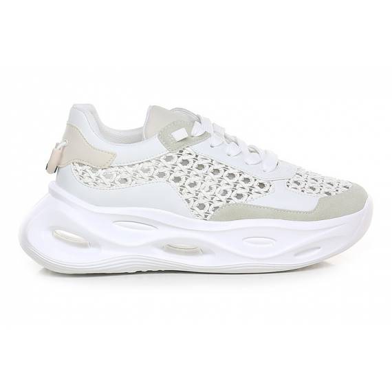 BARACHINI SNEAKERS FORATA BIANCA