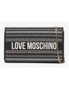 LOVE MOSCHINO TACOLLINA RAFFIA NERO
