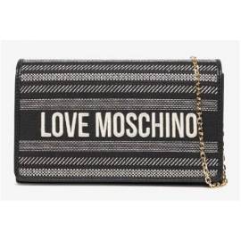 LOVE MOSCHINO TACOLLINA RAFFIA NERO