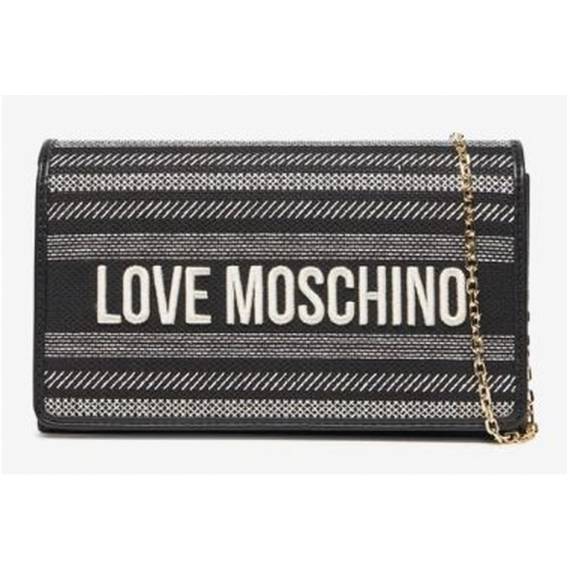 LOVE MOSCHINO TACOLLINA RAFFIA NERO