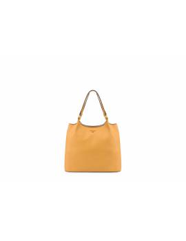 POLLINI SHOPPING GIALLO OCRA