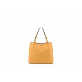 POLLINI SHOPPING GIALLO OCRA