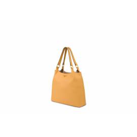 POLLINI SHOPPING GIALLO OCRA