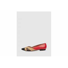 MIUXA BALLERINA ROSSA, NERO E BEIGE