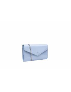 NERO GIARDINI POCHETTE VERNICE CELESTE