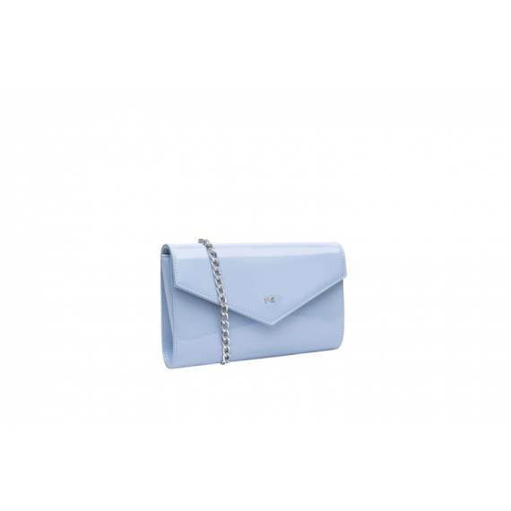 NERO GIARDINI POCHETTE VERNICE CELESTE