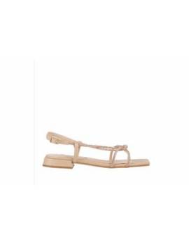 NILA E NILA SANDALO BASSO CON STRASS NUD