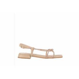 NILA E NILA SANDALO BASSO CON STRASS NUD