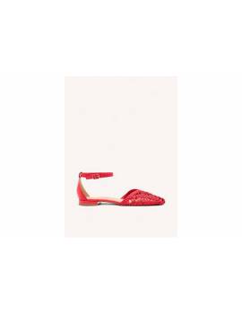 GIOSEPPO BALLERINA INTRECCIO ROSSO