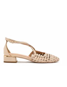 GIOSEPPO BALLERINA INTRECCIO BEIGE CON T