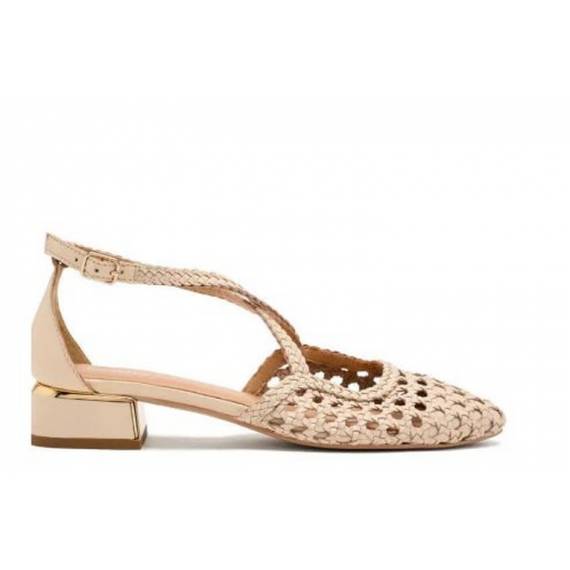 GIOSEPPO BALLERINA INTRECCIO BEIGE CON T