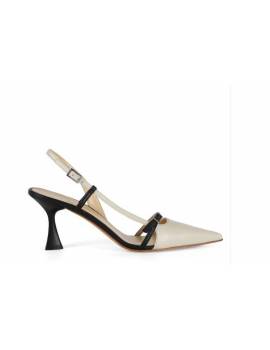 ISABELLE PARIS SLINGBACK BEIGE NERO