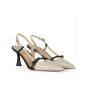 ISABELLE PARIS SLINGBACK BEIGE NERO