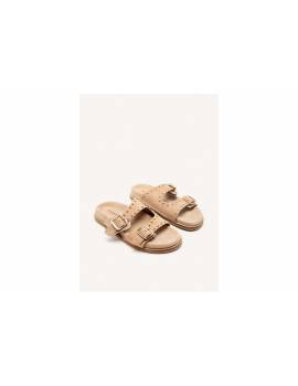 SANDALI CON BORCHIE BEIGE