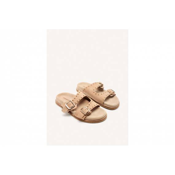SANDALI CON BORCHIE BEIGE
