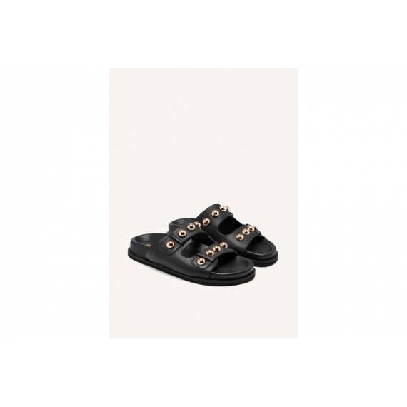 GIOSEPPO SANDALI CON BORCHIE NERO