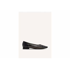 GIOSEPPO BALLERINA NERA CON BORCHIE ORO