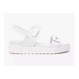 NERO GIARDINI SANDALO BIANCO CON STRAPPI